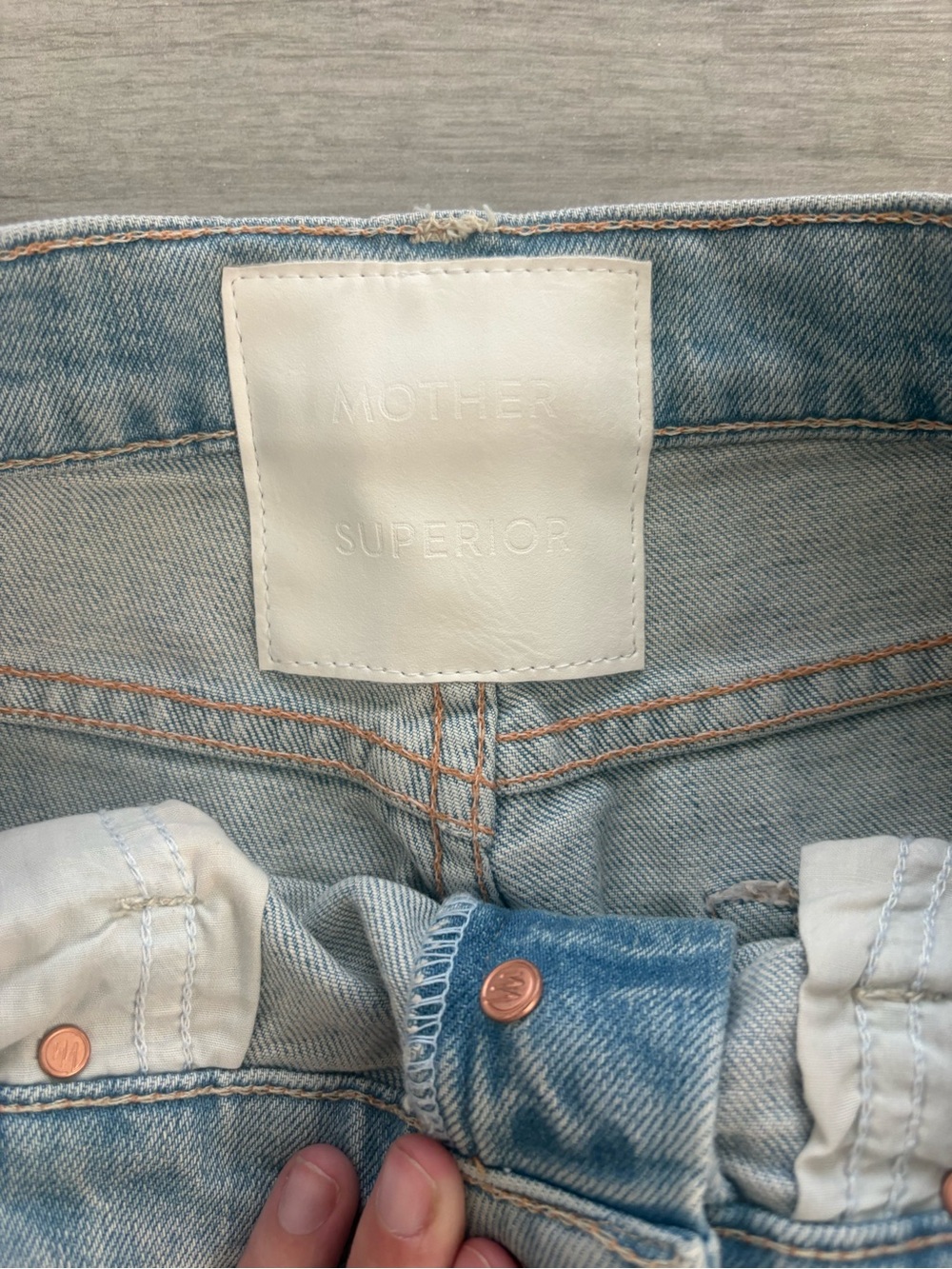 MOTHER Light Wash Barrel Jeans - Picture 3 of 4